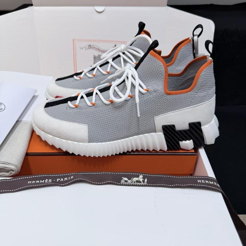 Hermes chaussette gris orange