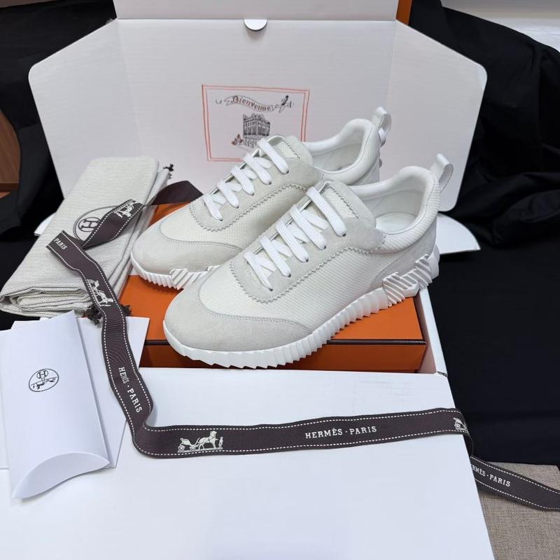 Hermes H cuir tissus blanc bicolor