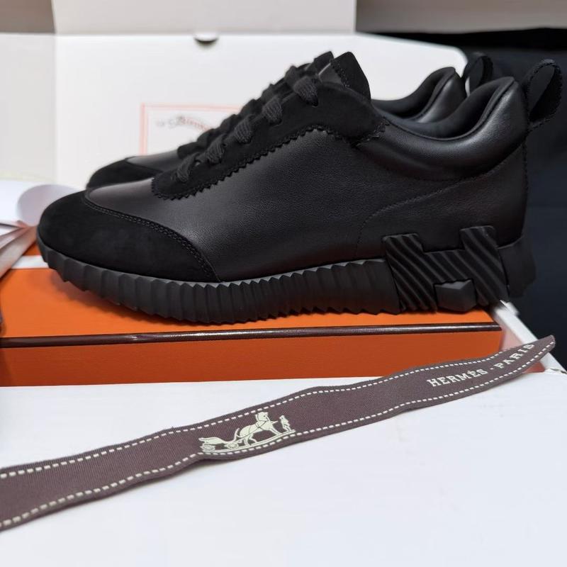 Hermes H cuir-daim full noir