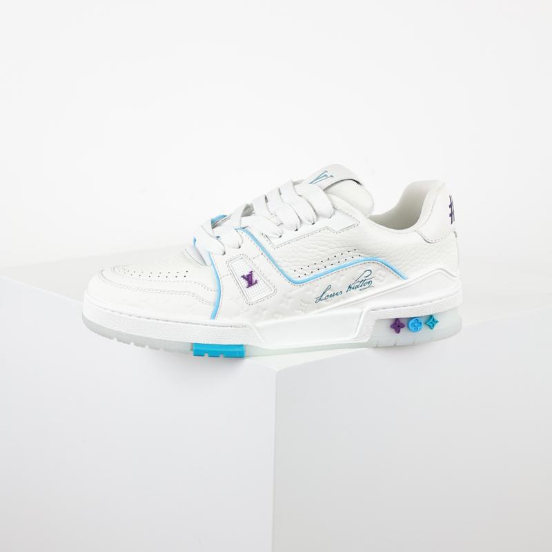 LV Trainer Blanc Bleu Ciel Multicolore 577186