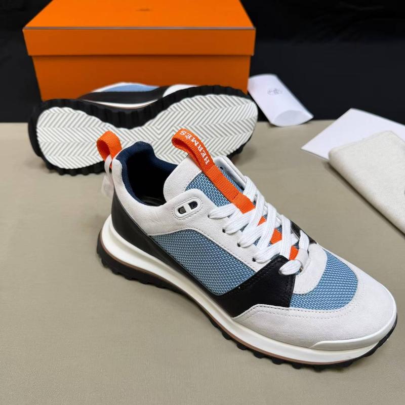 Hermes Leader sneaker bleu orange