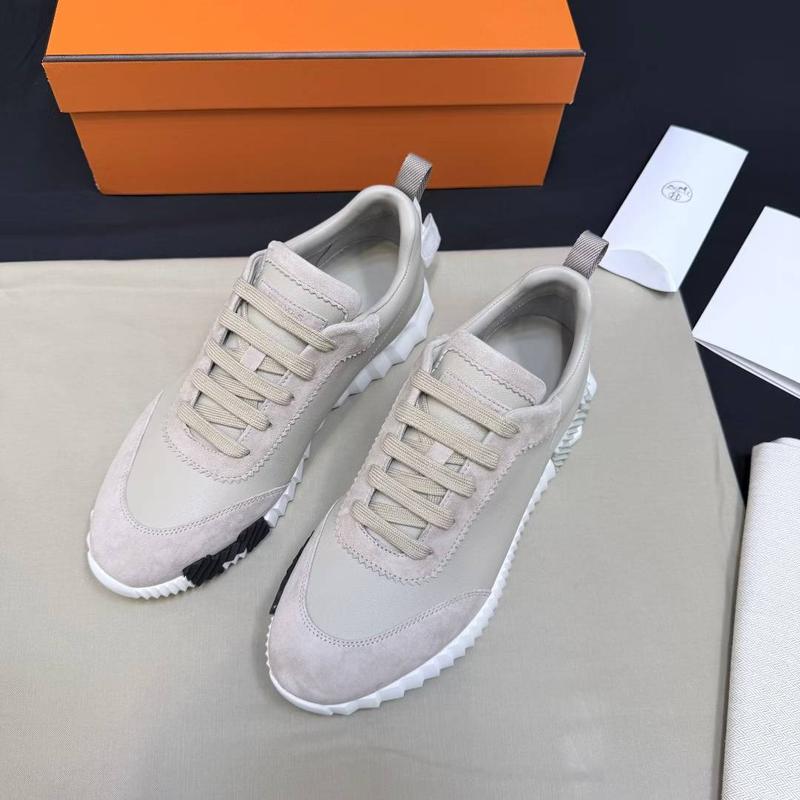 Hermes H daim-cuir gris bicouleur