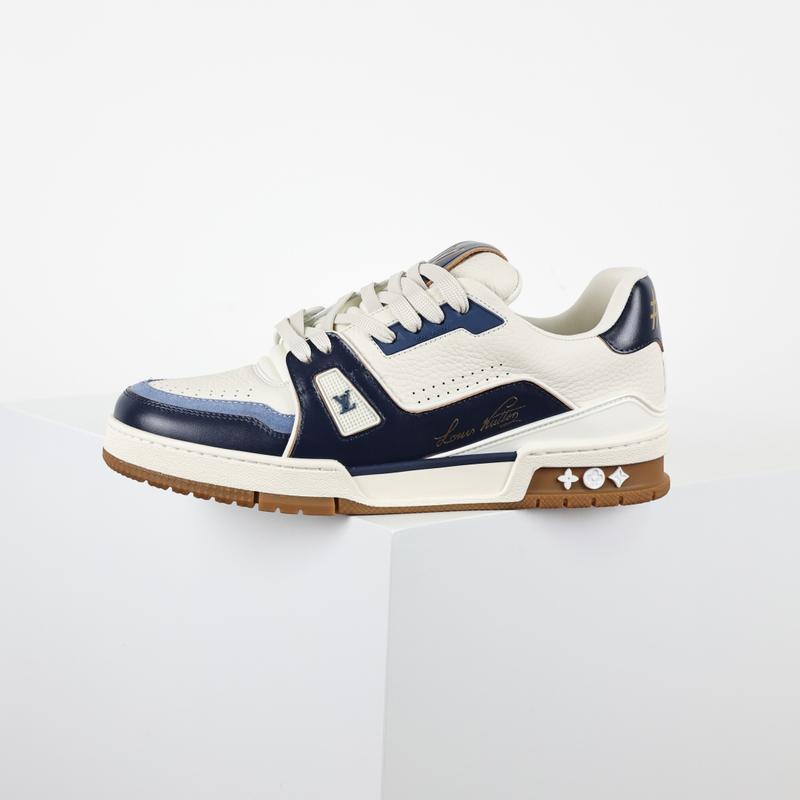 LV Trainer Blanc Bleu Marine 140048