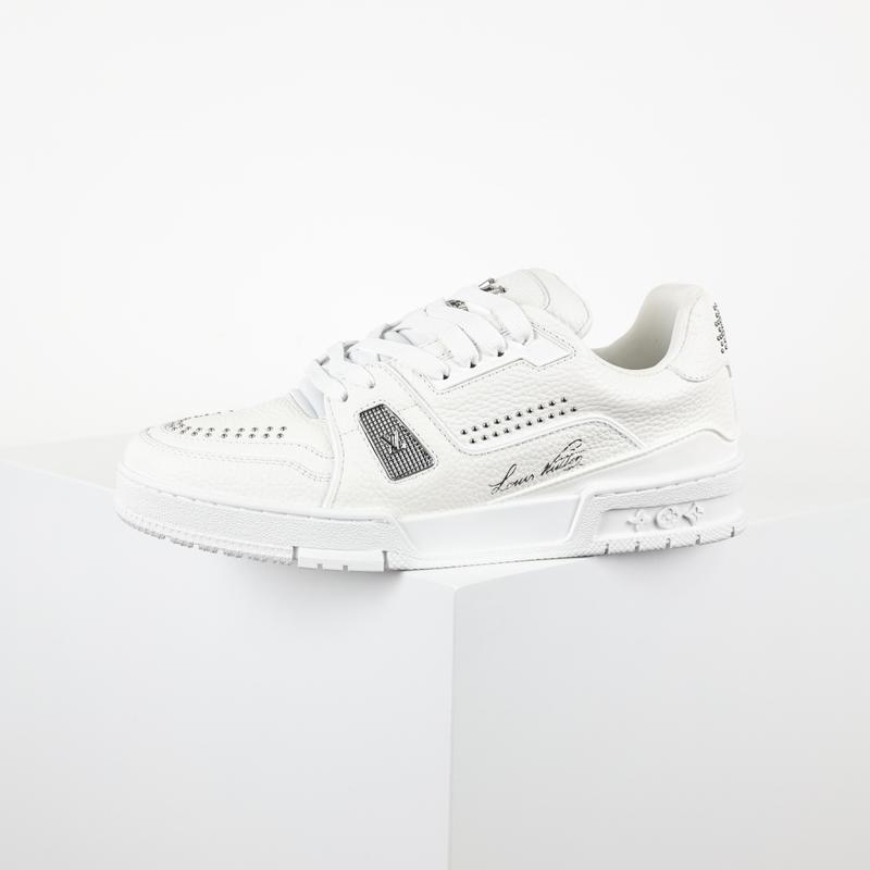 LV Trainer Blanc Argent 808896