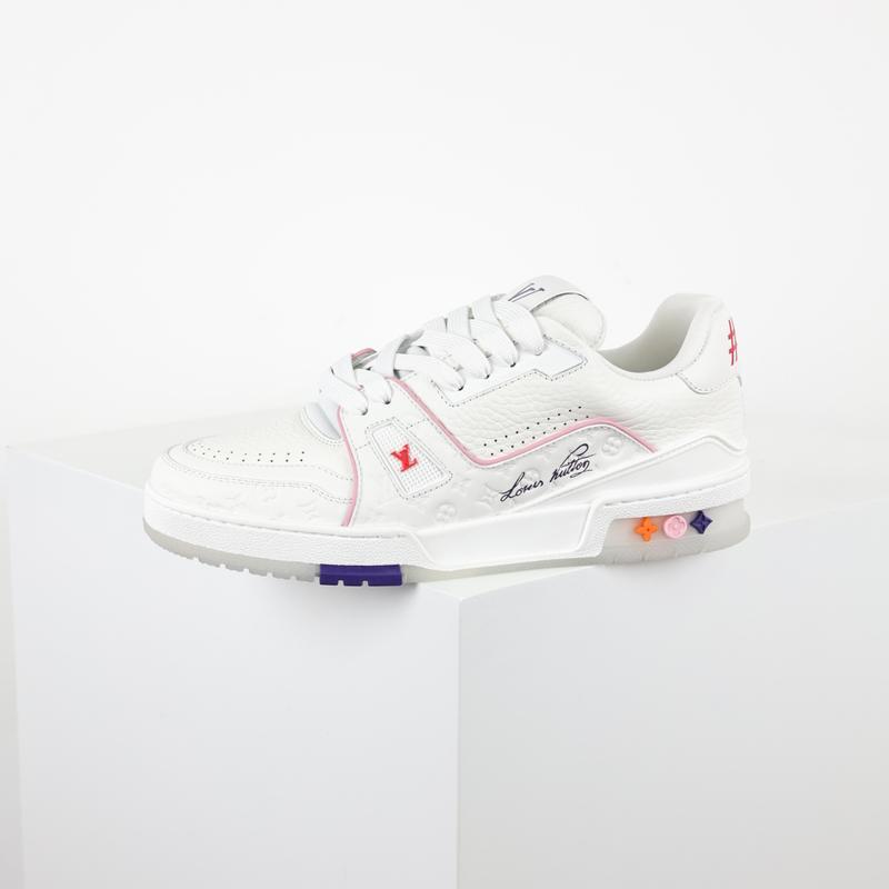LV Trainer Blanc Rose Multicolore 037987