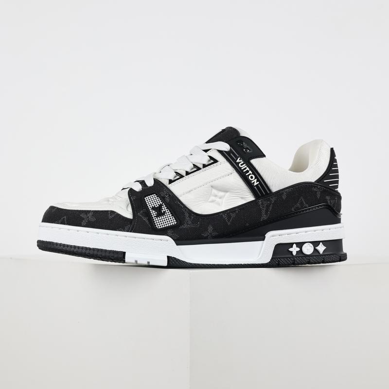 LV Trainer Noir Blanc Denim 464672
