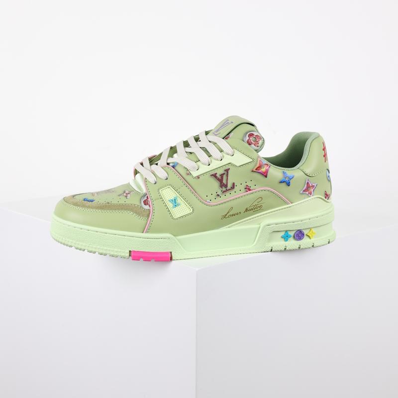 LV Trainer Vert Pastel Multicolore 736590